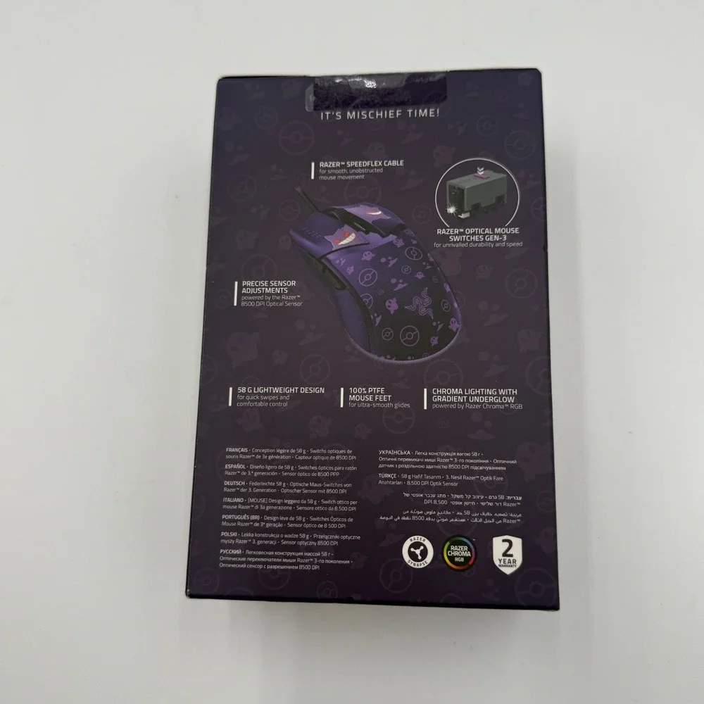 Razer Gigantus V2 Mouse Pad and Razer Cobra Mouse Pokemon Gengar Edition Bundle